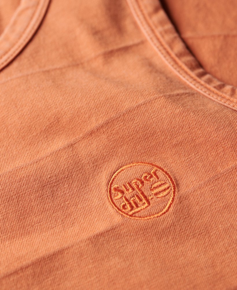 Superdry Textured Tank | Rust Orange