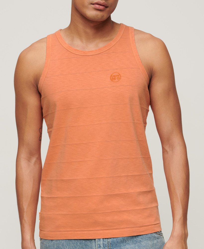 Superdry Textured Tank | Rust Orange