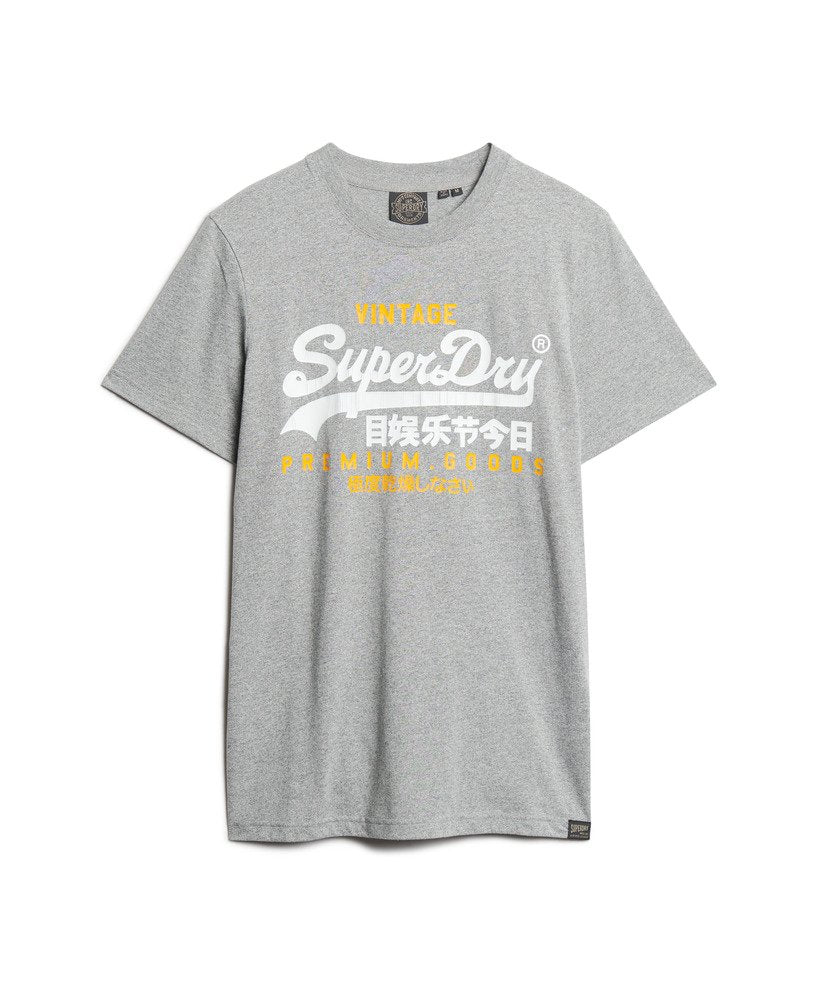 Superdry VL Duo Tee | Light Grey