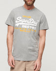 Superdry VL Duo Tee | Light Grey
