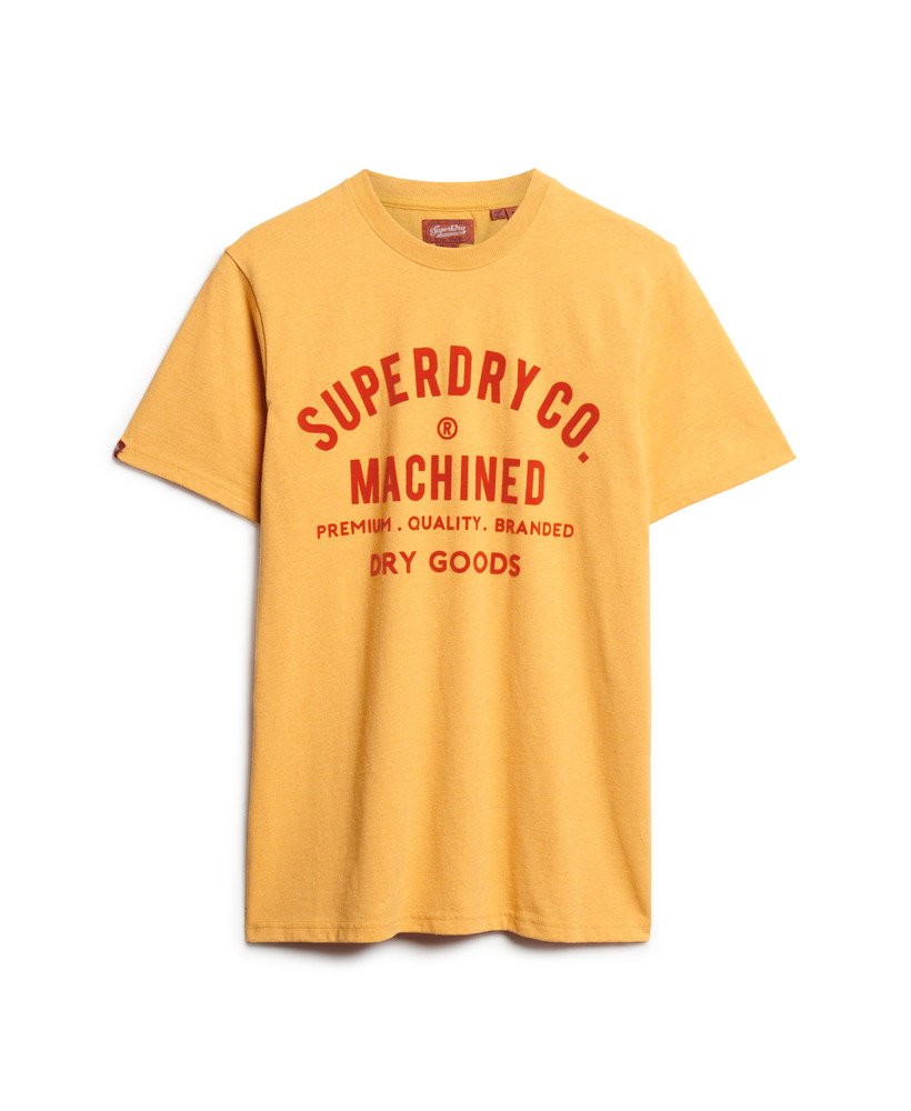 Superdry Workwear Flock T-Shirt | Yellow