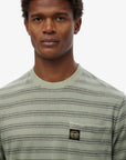 Superdry Stripe Pocket T-Shirt | Sage Green Stripe