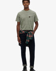 Superdry Stripe Pocket T-Shirt | Sage Green Stripe