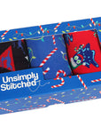 Unsimply Stitched Three Pack of Socks | Christmas Candy Canes