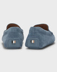 BOSS Noel Suede Moccasin | Open Blue