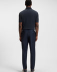 BOSS Paras Zip Up Polo | Dark Navy