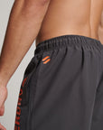 Superdry Core Sport 17 Inch Recycled Swim Shorts | Charcoal