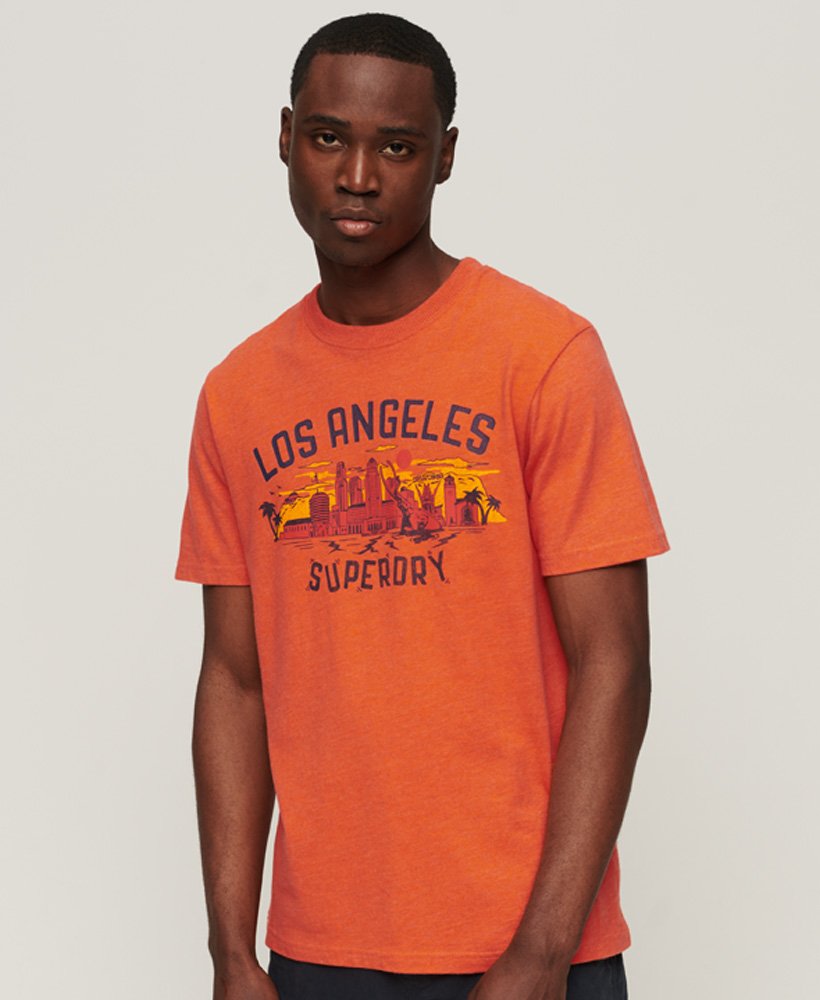 t shirt superdry orange