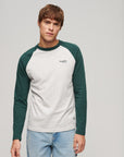 Superdry Baseball Long Sleeve Top | Green