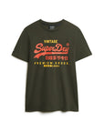 Superdry Classic Vintage Logo Heritage T-Shirt | Washed Black