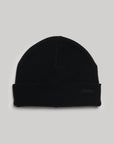 Superdry Knitted Logo Beanie | Black