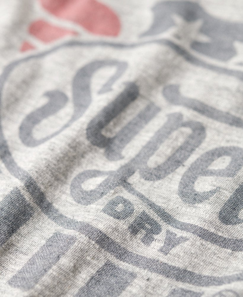Superdry Vintage Americana Graphic T-Shirt | Athletic Grey Marle