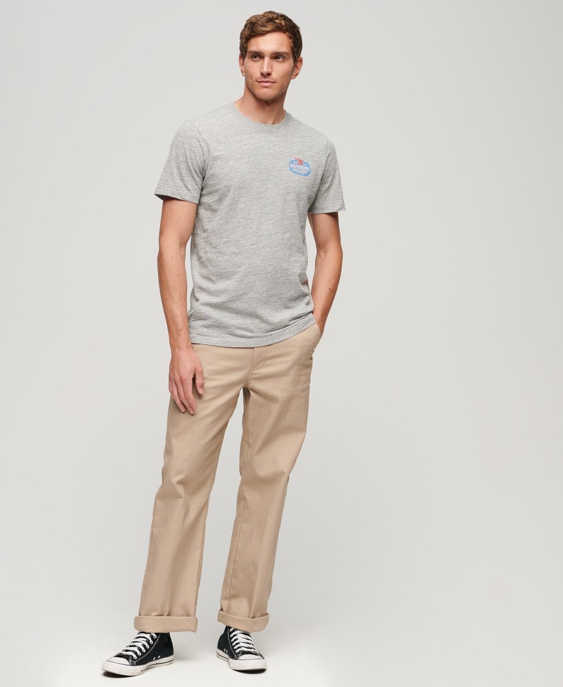 Superdry Vintage Americana Graphic T-Shirt | Athletic Grey Marle