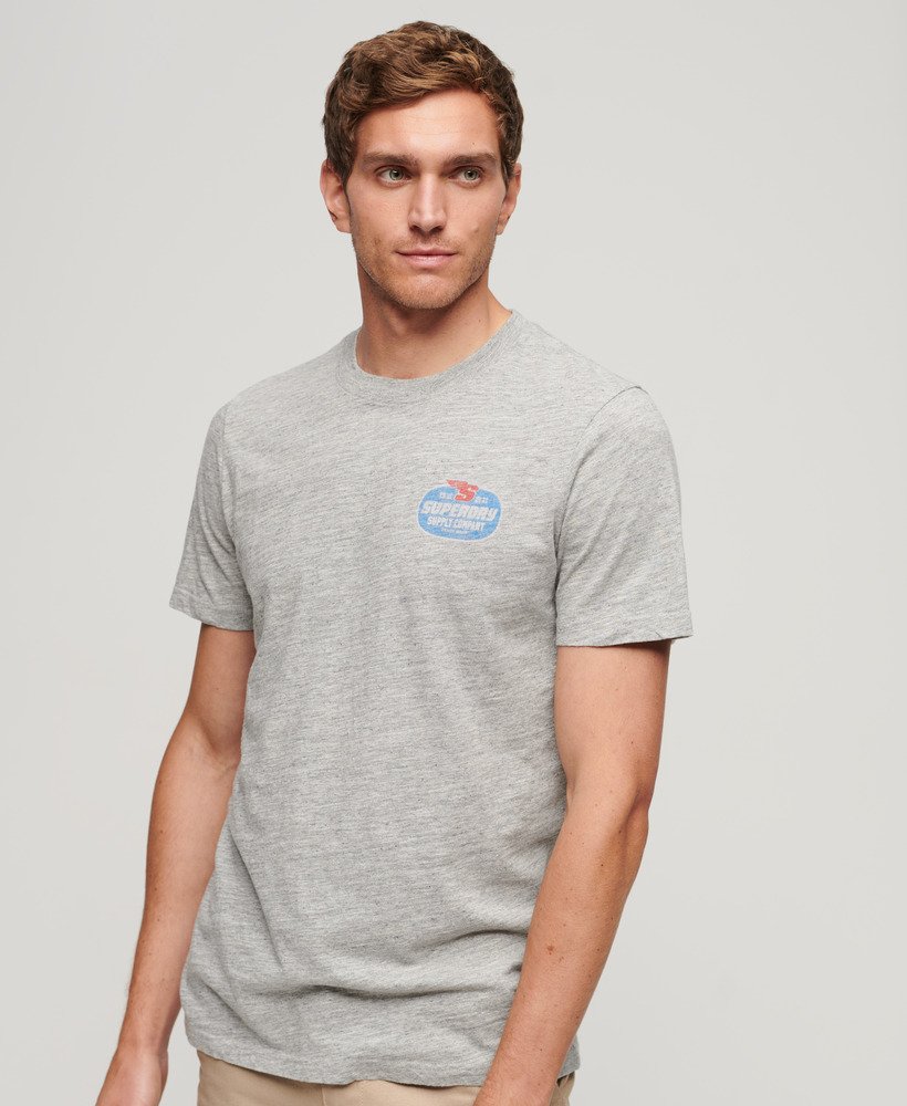 Superdry Vintage Americana Graphic T-Shirt | Athletic Grey Marle