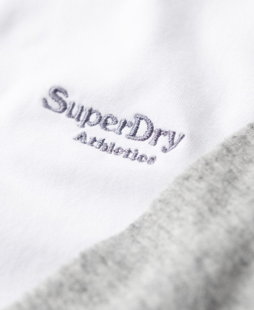 Superdry Essential Baseball Long Sleeve Top | Optic/Athletic Grey Marl