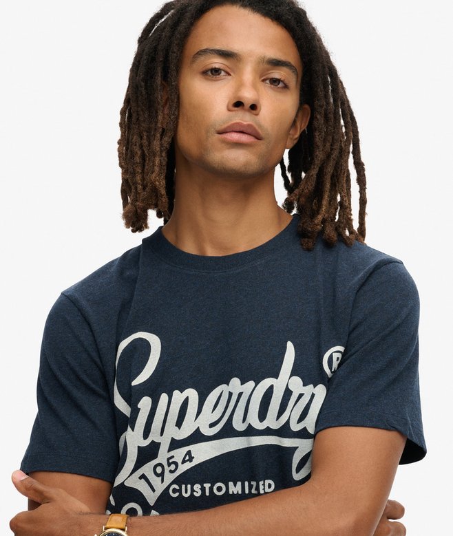 Superdry Copper Workwear T-Shirt | Surplus Black/Blue