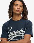 Superdry Copper Workwear T-Shirt | Surplus Black/Blue