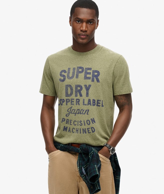 Superdry Copper Workwear T-Shirt | Hushed Olive