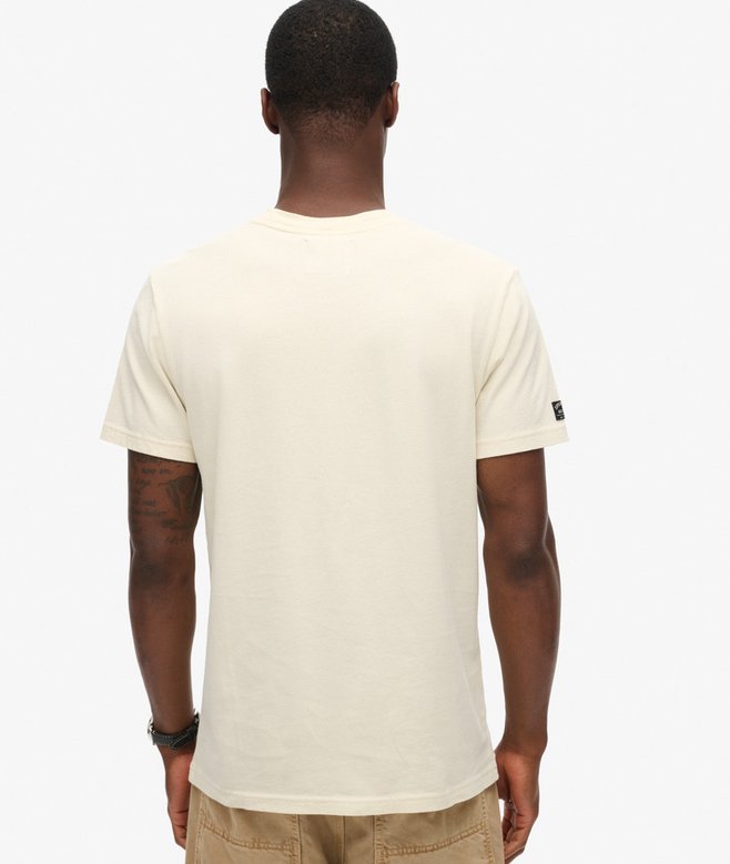 Superdry Gasoline Graphic T-Shirt | Rice White