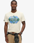 Superdry Gasoline Graphic T-Shirt | Rice White