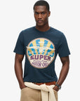 Superdry Gasoline Graphic T-Shirt | Eclipse Navy