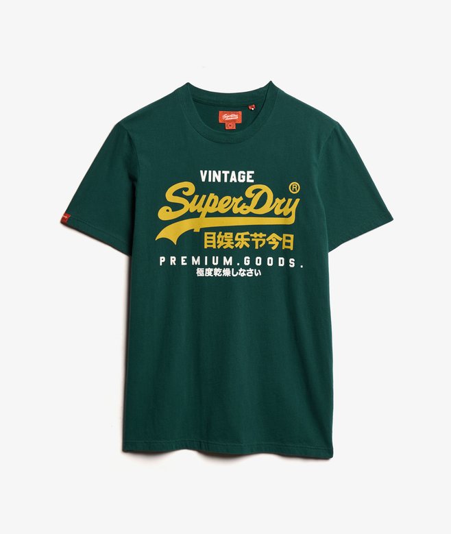 Superdry Duo Vintage Logo T-Shirt | Dark Pine Green