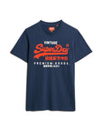 Superdry Duo Vintage Logo T-Shirt | Richest Navy
