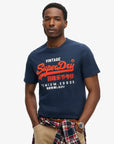 Superdry Duo Vintage Logo T-Shirt | Richest Navy