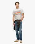 Superdry Japan Stripe Relaxed T-Shirt | Ice Grey Marle