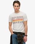 Superdry Japan Stripe Relaxed T-Shirt | Ice Grey Marle