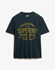 Superdry Machined Goods Workwear T-Shirt | Eclipse Navy