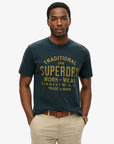 Superdry Machined Goods Workwear T-Shirt | Eclipse Navy