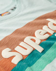 Superdry Terrain Logo Stripe Relaxed T-Shirt | Harbour Blue Slub