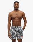 Superdry Printed Swim Shorts | Navy Tala Tile