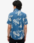 Superdry Vintage Hibiscus Short Sleeve Shirt | Washed Indigo