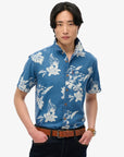 Superdry Vintage Hibiscus Short Sleeve Shirt | Washed Indigo