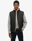 Superdry Quilted Estate Gilet | Black