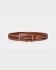 Robert Charles Woven Leather Belt | 1105 Tan