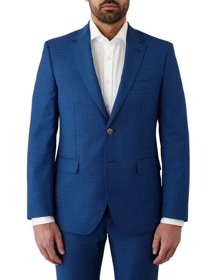 Dom Bagnato Suit | Blue Small Check