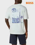 BOSS ORANGE Te Numbers T-Shirt | Open Blue