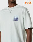 BOSS ORANGE Te Numbers T-Shirt | Open Blue