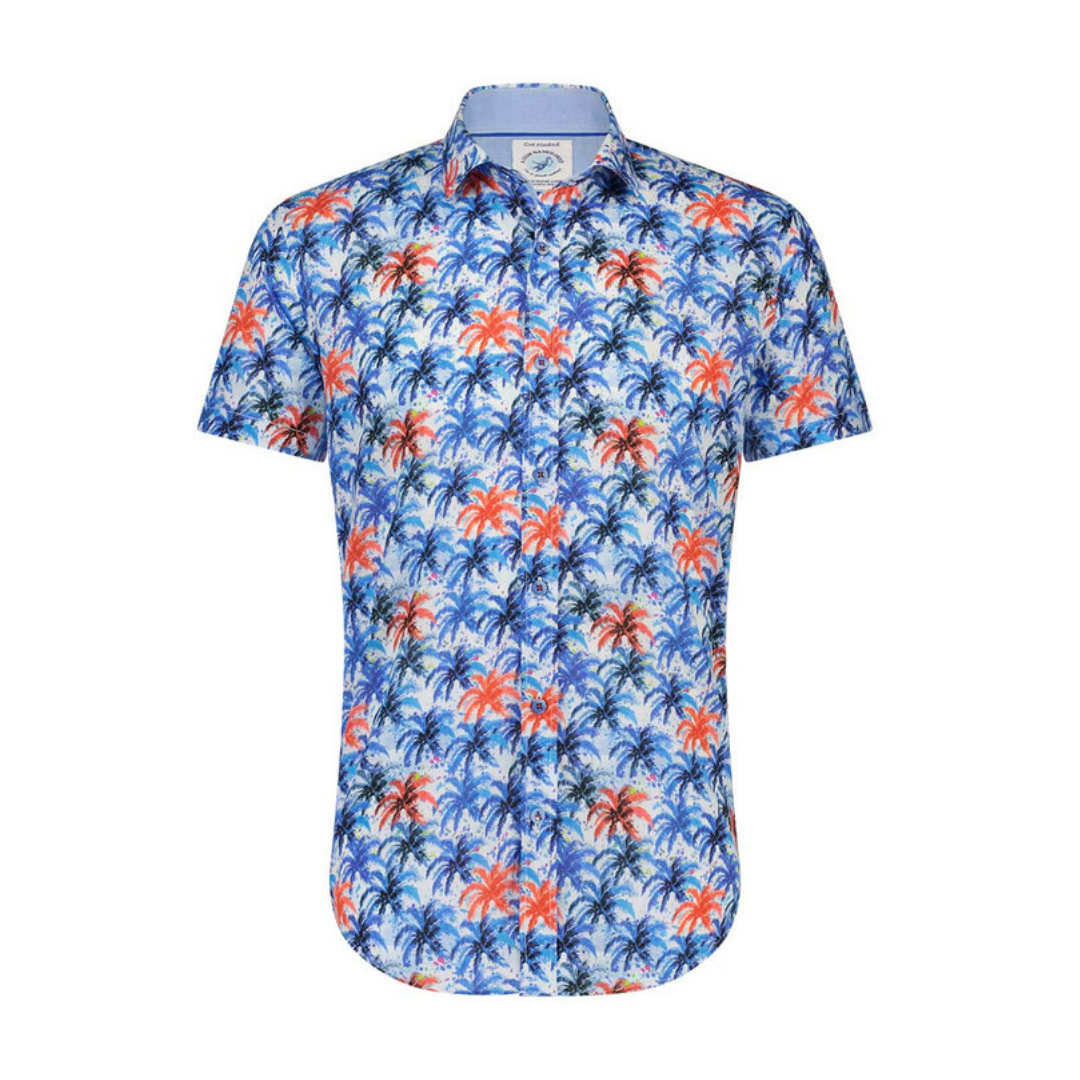 A Fish Named Fred Short Sleeve Shirt | Carnival Palm Trees