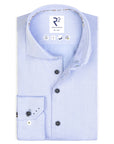 R2 Amsterdam Shirt | Contrast Button Sky