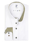 R2 Amsterdam Long Sleeve Shirt | White Sage Trim