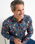 R2 Amsterdam Long Sleeve Shirt | Autumnal Floral