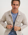 R2 Amsterdam Stretch Overshirt | Sand