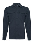 R2 Amsterdam Knit Stretch Overshirt | Navy