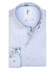 R2 Amsterdam Long Sleeve Shirt | Block Trim-Sky