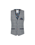 A Fish Named Fred Structured Waistcoat | Grey Check