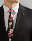 Ted Baker Silk Tie | 7cm Floral Roses
